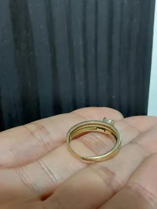 Anillo Oro 18k con Circonitas