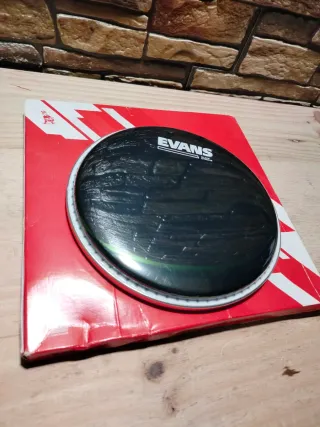 Evans TT08CHR 8" Drum Head Black Chrome Parche