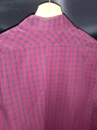 Camisa cuadros roja y negra - Zara talla S