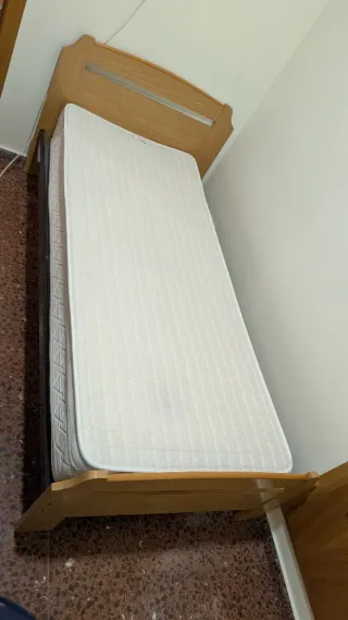Cama 190x80 con somier y cabecero