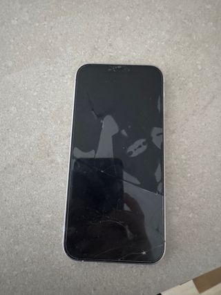 iPhone 12 Pro bianco. Schermo e audio rotti