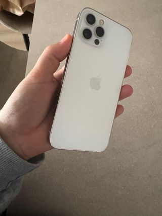 iPhone 12 Pro bianco. Schermo e audio rotti