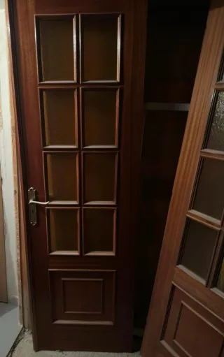 Puertas de interior de madera con cristal