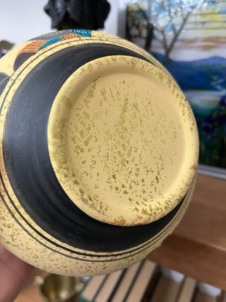 Jarrón Griego Antiguo Cerámica Beige/Rojo