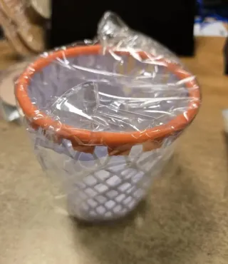 Portapenne cestino basket bianco