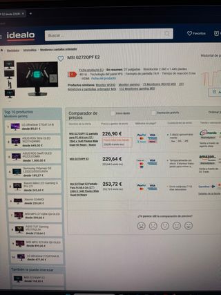 Monitor MSI G272QPF E2 Gaming 27 WQHD