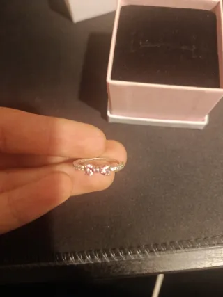Anillo Pandora Lazo Rosa