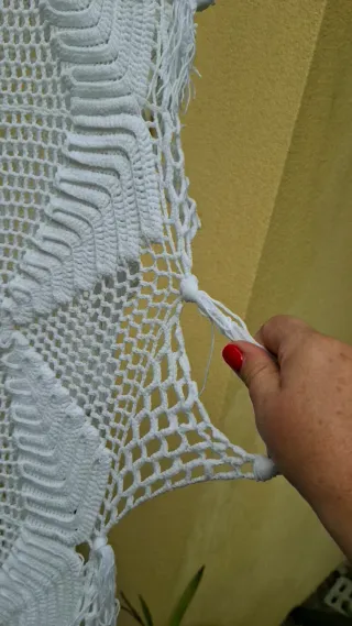 Colcha Renda Feita à Mão Vintage