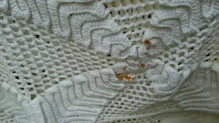 Colcha Renda Feita à Mão Vintage