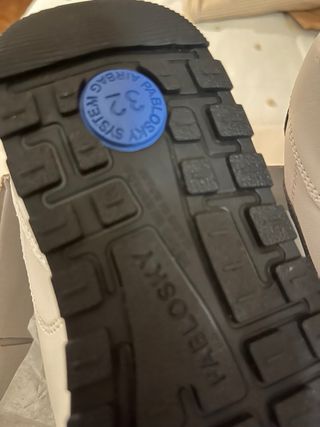Zapatillas Pablosky Blancas Velcro Niños nuevas