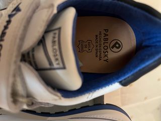 Zapatillas Pablosky Blancas Velcro Niños nuevas