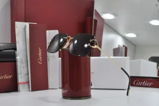 Gafas Cartier Difuminadas Negro/Dorado rimless