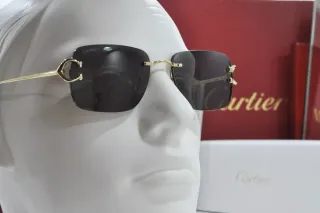 Gafas Cartier Difuminadas Negro/Dorado rimless