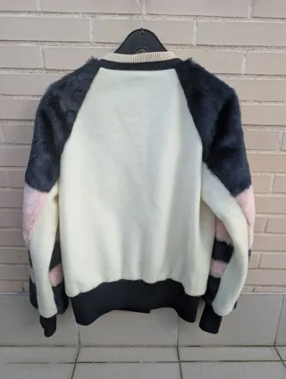 Chaqueta Zara con pelo en mangas. Talla S.