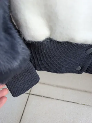 Chaqueta Zara con pelo en mangas. Talla S.