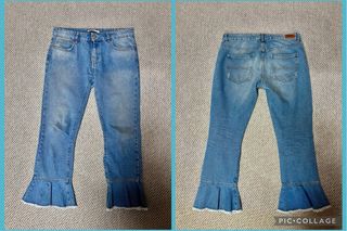 Túnica Be'lieve bordados + Zara vaqueros * M/L