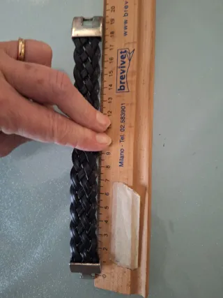 Bracciale in cuoio intrecciato