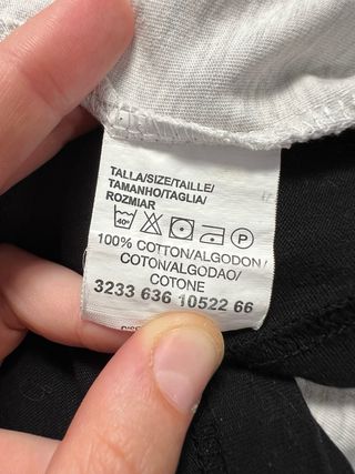 Camiseta con capucha M gris y negra hombre