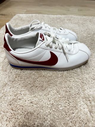 Nike Cortez Talla 42 Blanco/Rojo