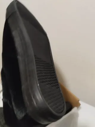 Zapatillas terciopelo negras talla 40