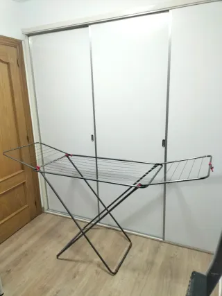 Tendedero aluminio plegable con alas
