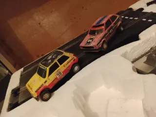 Scalextric rally GP.12 Renault 5 ford fiesta