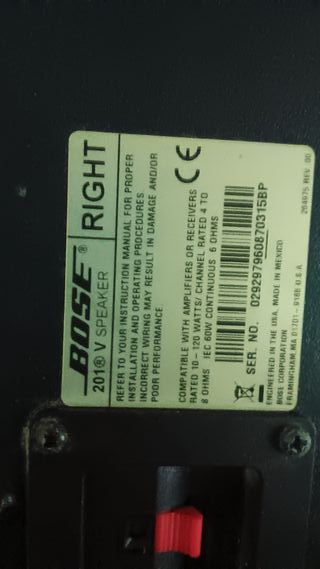 Altavoz Bose Derecho Serie V N201