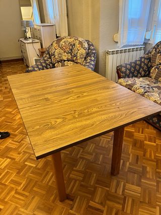 Mesa comedor extensible madera