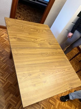 Mesa comedor extensible madera