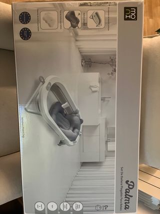 NUEVA SIN ESTRENAR Bañera Plegable Moni Bebé Gris