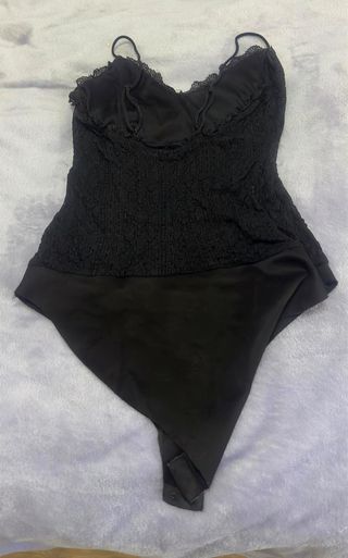 Body negro encaje