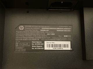 Monitor HP P24h G5 FHD Nero