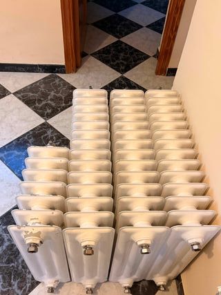 Lote de Radiadores Agua Acero Blancos