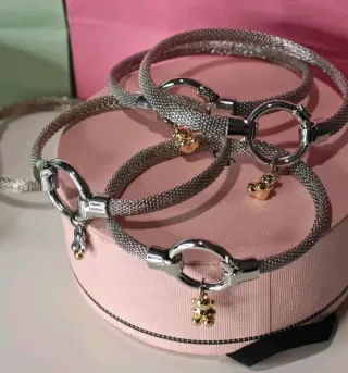 Pulsera Plata Ley Baño Oro Oso
