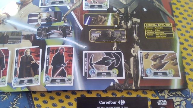 Álbum completo Star Wars Force Carrefour 2016