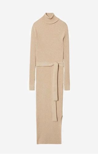 Vestito maglia Mango beige