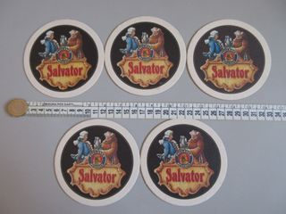 5 Sottobicchieri Birra Paulaner Salvator