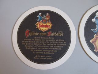 5 Sottobicchieri Birra Paulaner Salvator