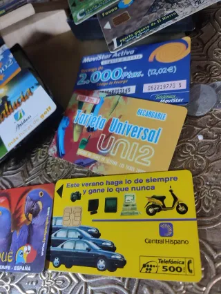 Lote Tarjetas Telefónicas Años 90