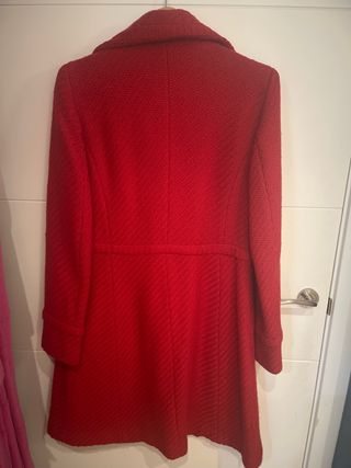 Abrigo Mango Rojo Mujer