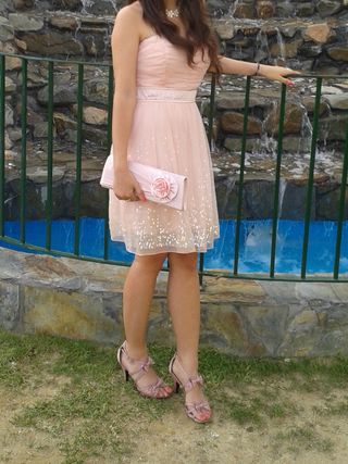 Vestido de fiesta rosa