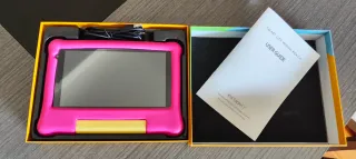 Tablet infantil 7" pulgadas con funda rosa fucsia