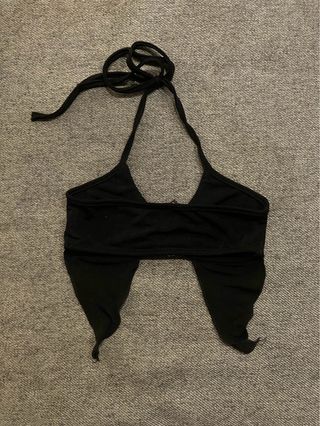 Top negro con aro brillante Talla XS