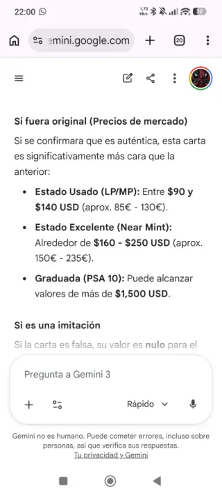 M Charizard EX Carta Pokémon