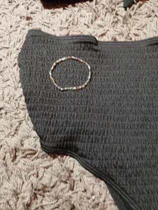 Bikini premamá con relleno negro