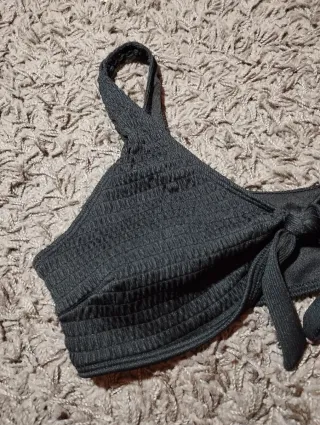 Bikini premamá con relleno negro