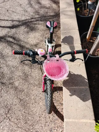 Bicicleta Infantil Megamo 20 Rosa y Blanca