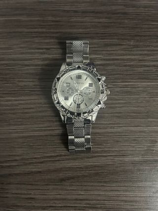 Reloj Plateado Acero inoxidable-Hombre