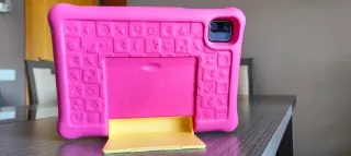 Tablet infantil 7" pulgadas con funda rosa fucsia