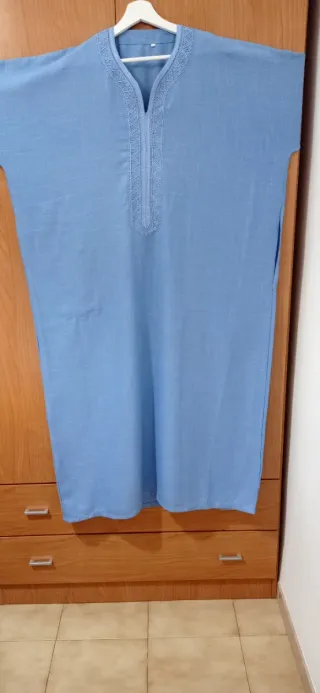 Gandoura hombre azul